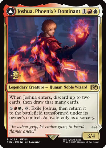 Joshua, Phoenix's Dominant // Phoenix, Warden of Fire [FINAL FANTASY Prerelease Promo] - The Mythic Store | 24h Order Processing