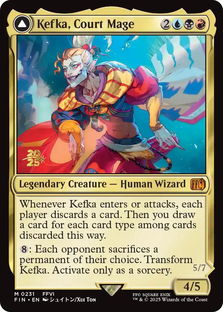 Kefka, Court Mage // Kefka, Ruler of Ruin [FINAL FANTASY Prerelease Promo] - The Mythic Store | 24h Order Processing