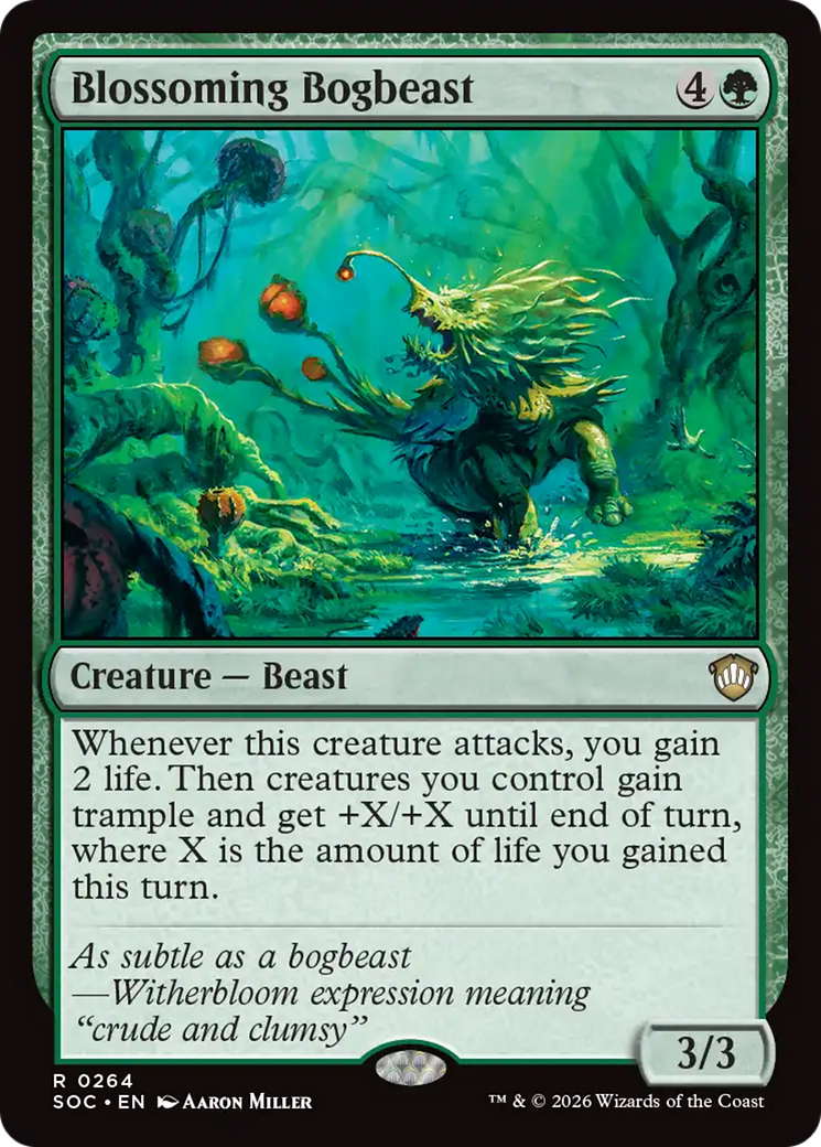 Blossoming Bogbeast [Secrets of Strixhaven Commander] - The Mythic Store | 24h Order Processing