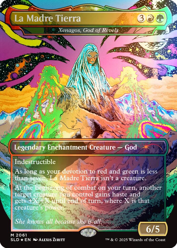 La Madre Tierra - Xenagos, God of Revels (Rainbow Foil) [Secret Lair Drop Series] - The Mythic Store | 24h Order Processing