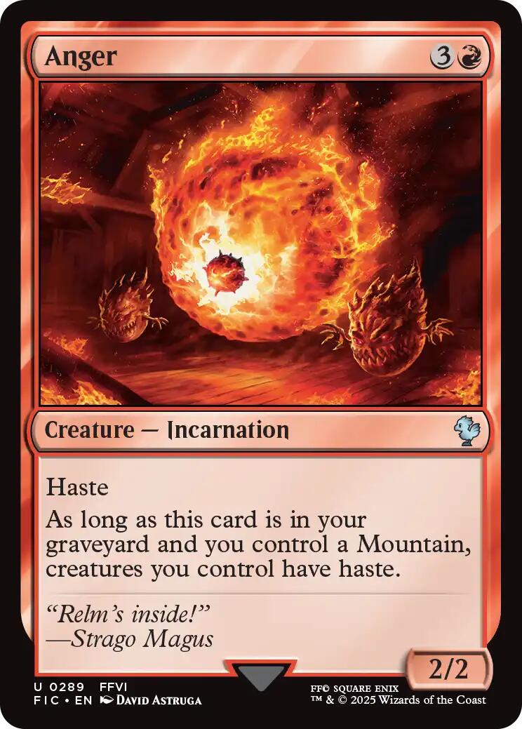 Anger (Surge Foil) [FINAL FANTASY Commander] - The Mythic Store | 24h Order Processing