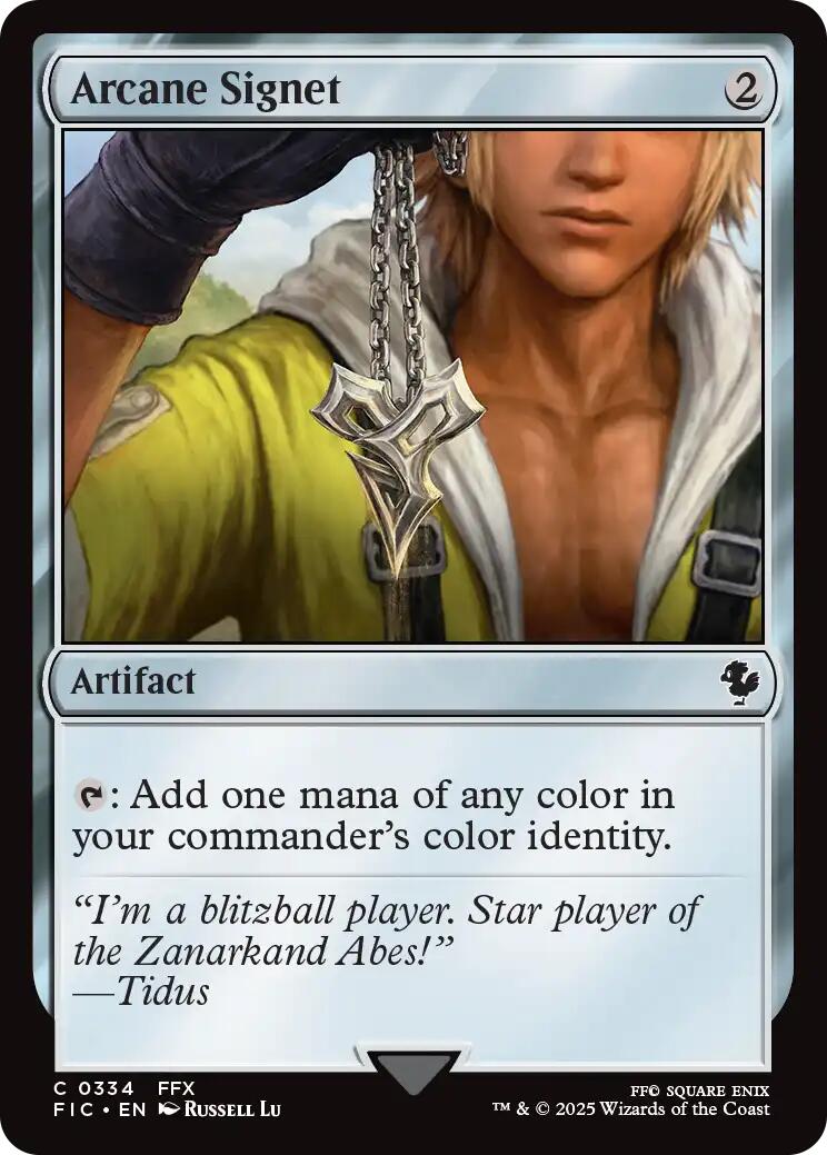 Arcane Signet (0334) (Surge Foil) [FINAL FANTASY Commander] - The Mythic Store | 24h Order Processing
