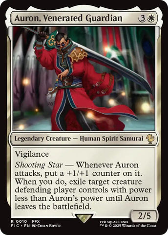 Auron, Venerated Guardian (Surge Foil) [FINAL FANTASY Commander] - The Mythic Store | 24h Order Processing