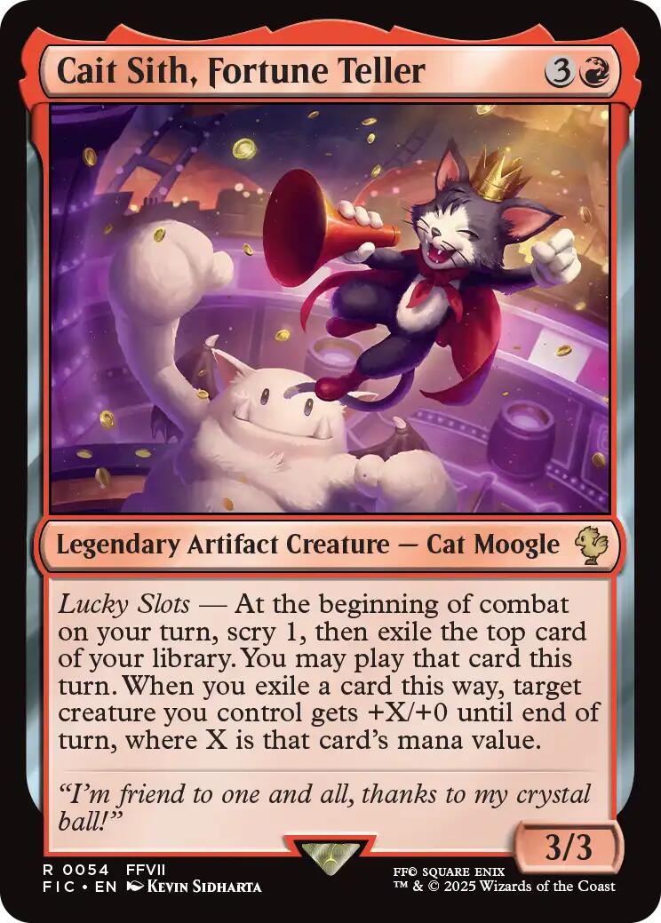 Cait Sith, Fortune Teller (Surge Foil) [FINAL FANTASY Commander] - The Mythic Store | 24h Order Processing
