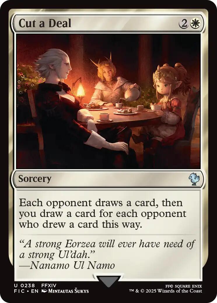 Cut a Deal (Surge Foil) [FINAL FANTASY Commander] - The Mythic Store | 24h Order Processing