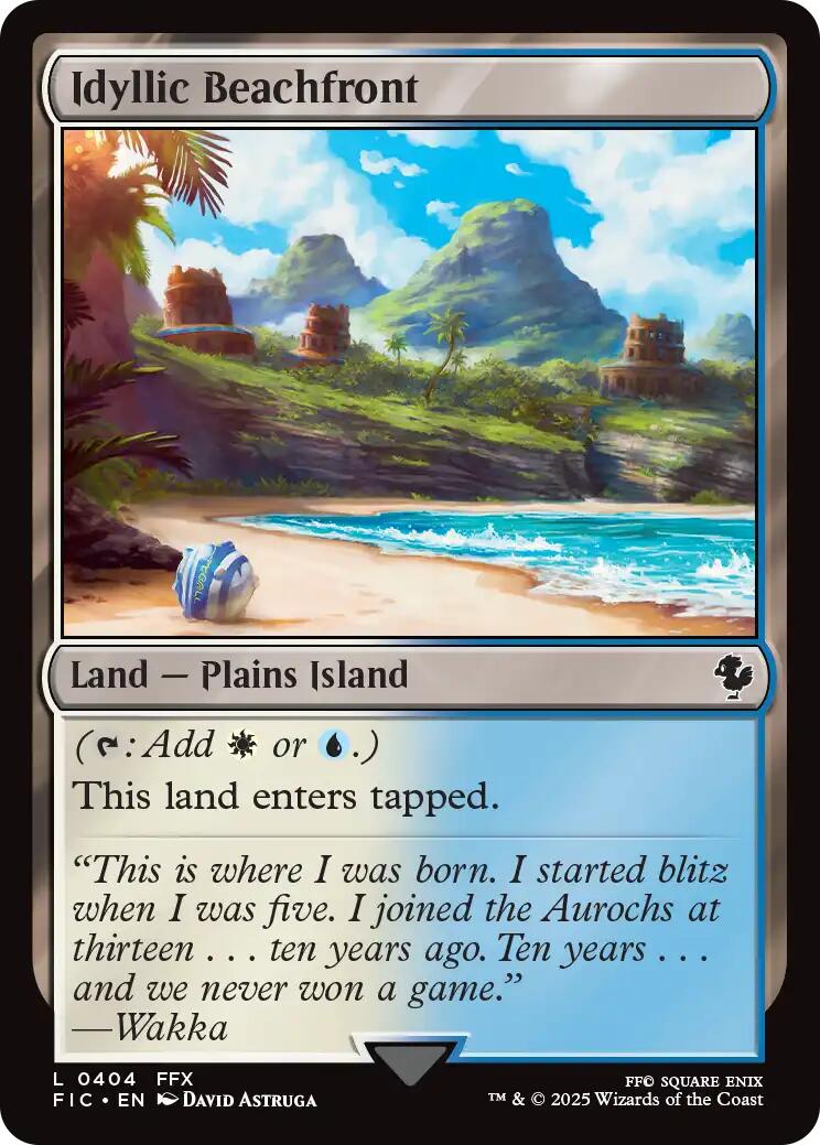 Idyllic Beachfront (Surge Foil) [FINAL FANTASY Commander] - The Mythic Store | 24h Order Processing