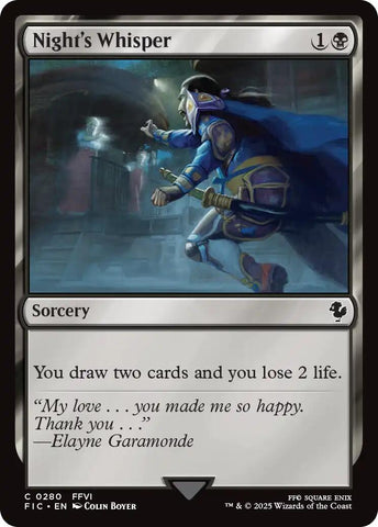 Night's Whisper (Surge Foil) [FINAL FANTASY Commander] - The Mythic Store | 24h Order Processing