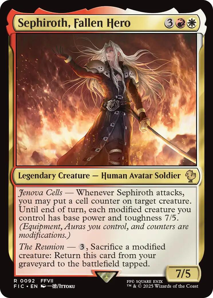 Sephiroth, Fallen Hero (Surge Foil) [FINAL FANTASY Commander] - The Mythic Store | 24h Order Processing
