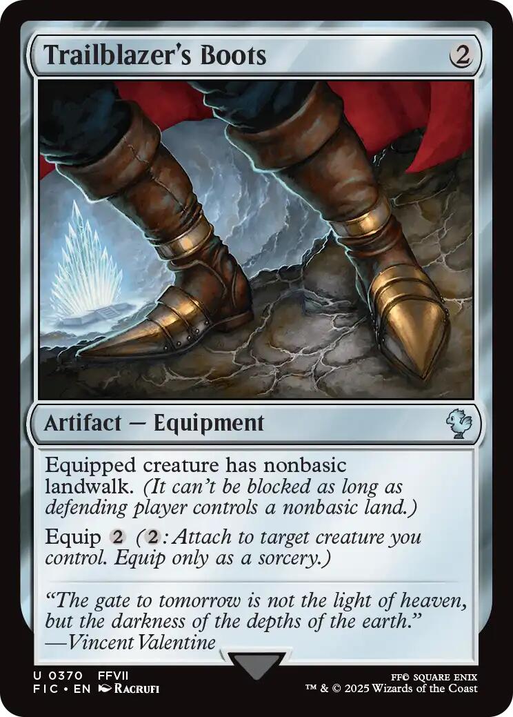 Trailblazer's Boots (Surge Foil) [FINAL FANTASY Commander] - The Mythic Store | 24h Order Processing