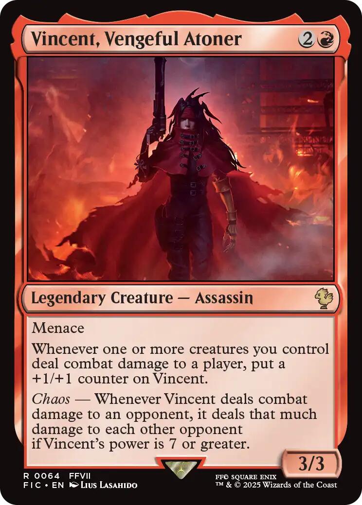 Vincent, Vengeful Atoner (Surge Foil) [FINAL FANTASY Commander] - The Mythic Store | 24h Order Processing