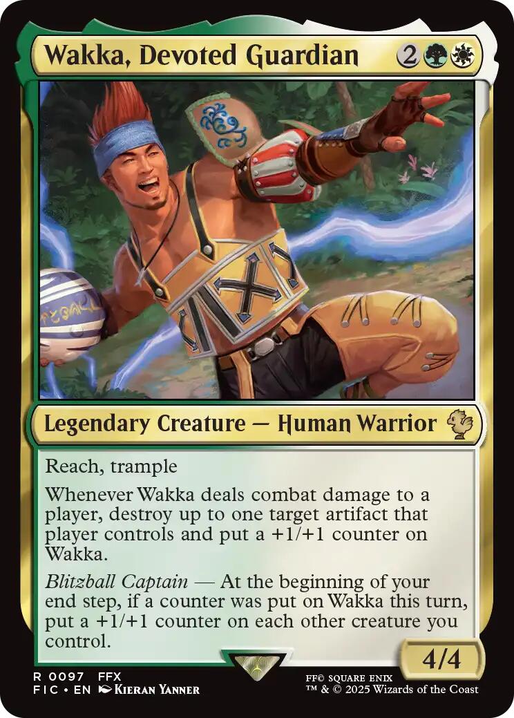 Wakka, Devoted Guardian (Surge Foil) [FINAL FANTASY Commander] - The Mythic Store | 24h Order Processing