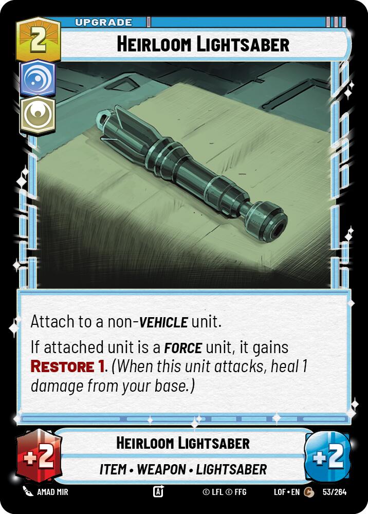 Heirloom Lightsaber (53/264) (53/264) [Legends of the Force] - The Mythic Store | 24h Order Processing