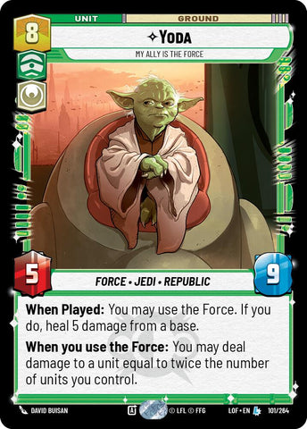 Yoda - My Ally is the Force (101/264) (101/264) [Legends of the Force] - The Mythic Store | 24h Order Processing