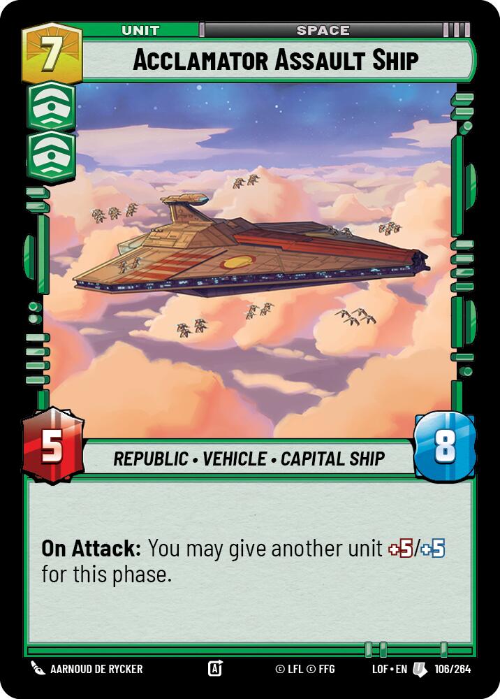 Acclamator Assault Ship (106/264) (106/264) [Legends of the Force] - The Mythic Store | 24h Order Processing