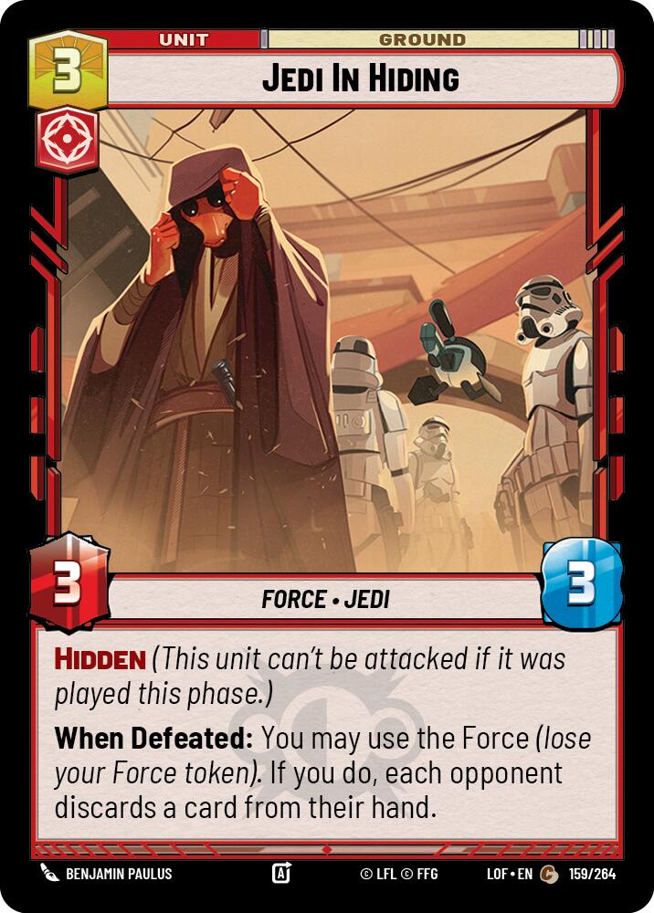 Jedi In Hiding (159/264) (159/264) [Legends of the Force] - The Mythic Store | 24h Order Processing