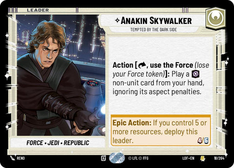Anakin Skywalker - Tempted by the Dark Side (018/264) (018/264) [Legends of the Force] - The Mythic Store | 24h Order Processing