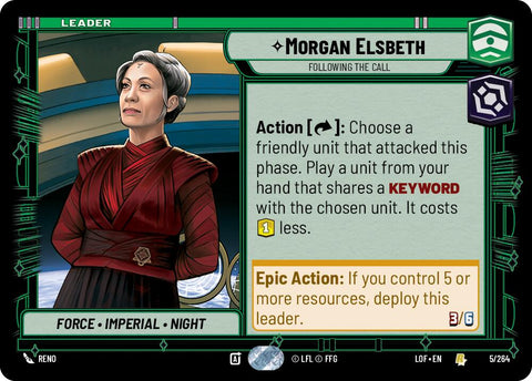 Morgan Elsbeth - Following the Call (005/264) (005/264) [Legends of the Force] - The Mythic Store | 24h Order Processing
