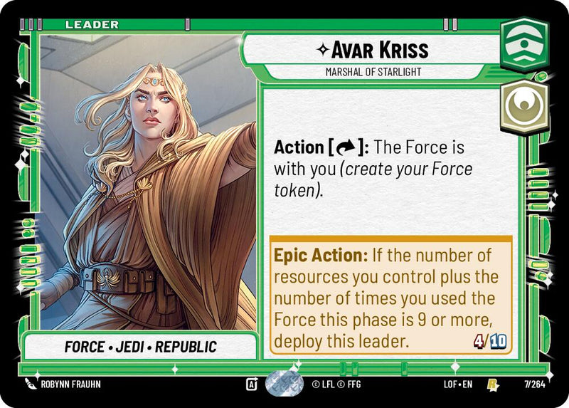 Avar Kriss - Marshal of Starlight (007/264) (007/264) [Legends of the Force] - The Mythic Store | 24h Order Processing