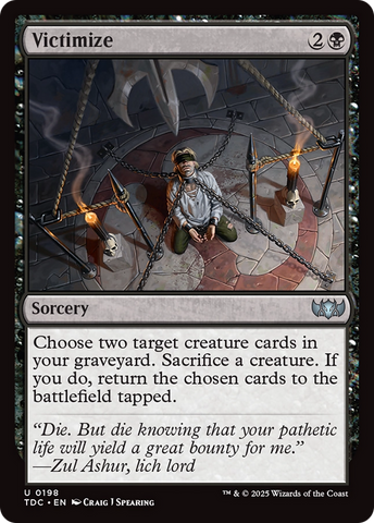 Victimize [Tarkir: Dragonstorm Commander] - The Mythic Store | 24h Order Processing