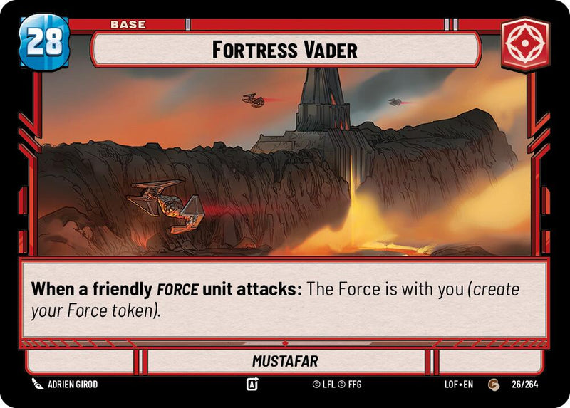 Fortress Vader // Force (026/264 // T03/T03) (026/264 // T03/T03) [Legends of the Force] - The Mythic Store | 24h Order Processing