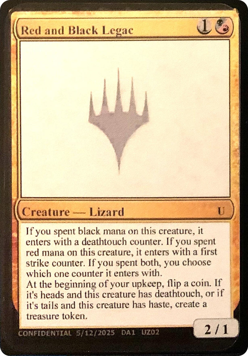 Red and Black Legac [Unknown Event] - The Mythic Store | 24h Order Processing