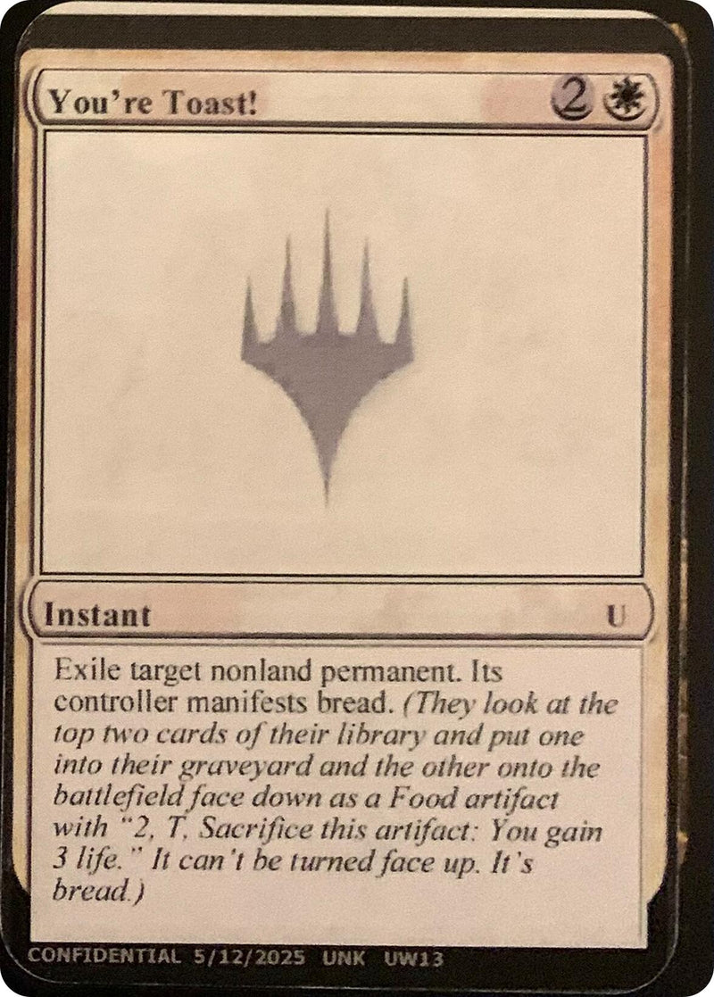 You're Toast! [Unknown Event] - The Mythic Store | 24h Order Processing