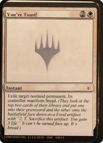 You're Toast! [Unknown Event] - The Mythic Store | 24h Order Processing