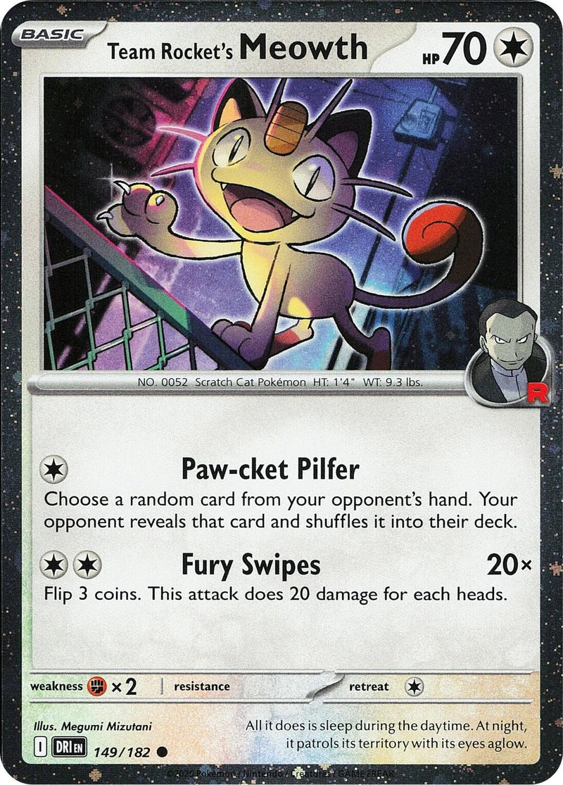 Team Rocket's Meowth (149/182) (Cosmos Holo) [Miscellaneous Cards] - The Mythic Store | 24h Order Processing