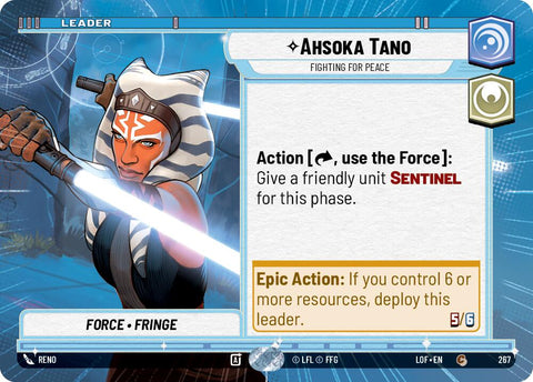 Ahsoka Tano - Fighting For Peace (267) (Hyperspace) (267) [Legends of the Force] - The Mythic Store | 24h Order Processing