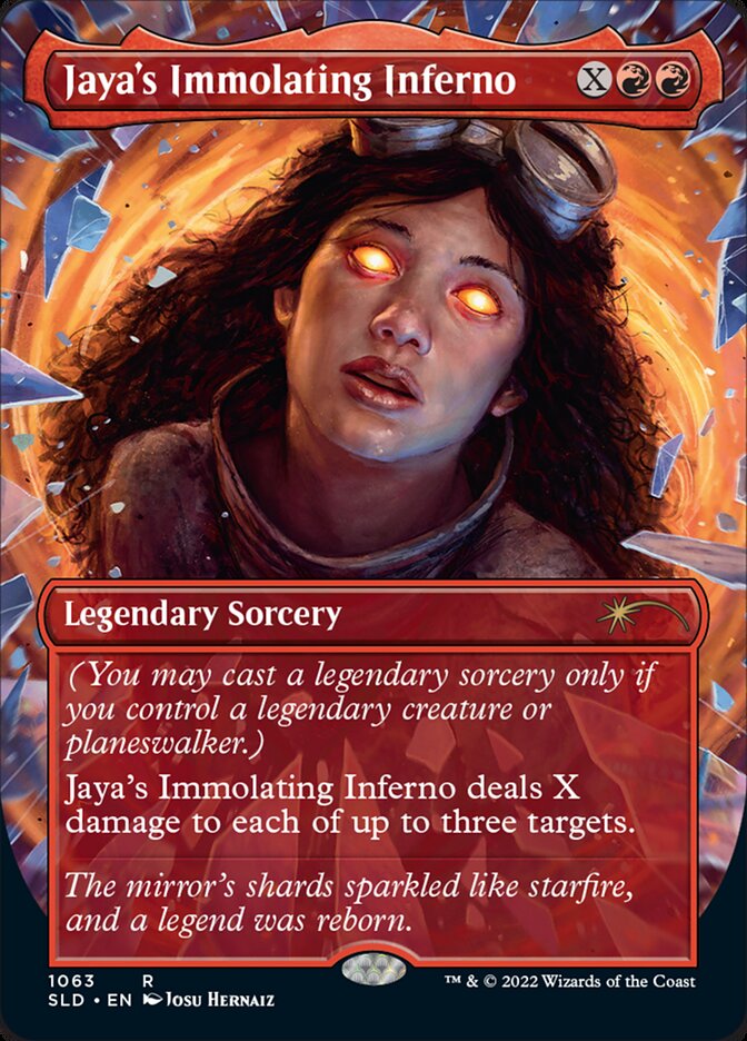 Jaya's Immolating Inferno (Borderless) [Secret Lair Drop Series] - The Mythic Store | 24h Order Processing