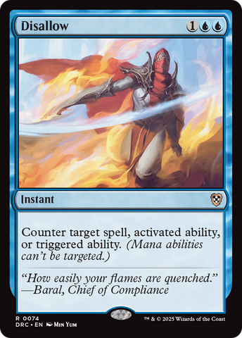 Disallow [Aetherdrift Commander] - The Mythic Store | 24h Order Processing