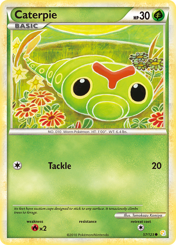 Caterpie (57/123) [HeartGold & SoulSilver: Base Set] - The Mythic Store | 24h Order Processing