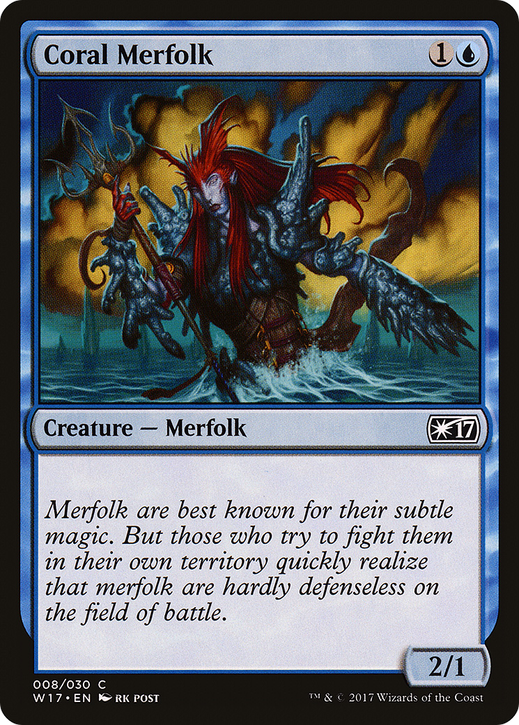 Coral Merfolk [Welcome Deck 2017] - The Mythic Store | 24h Order Processing
