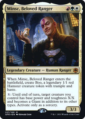 Minsc, Beloved Ranger [Dungeons & Dragons: Adventures in the Forgotten Realms Prerelease Promos] - The Mythic Store | 24h Order Processing