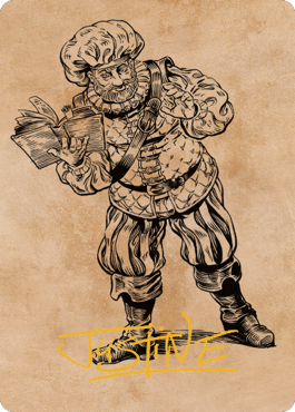 Volo, Itinerant Scholar Art Card (Gold-Stamped Signature) [Commander Legends: Battle for Baldur's Gate Art Series] - The Mythic Store | 24h Order Processing