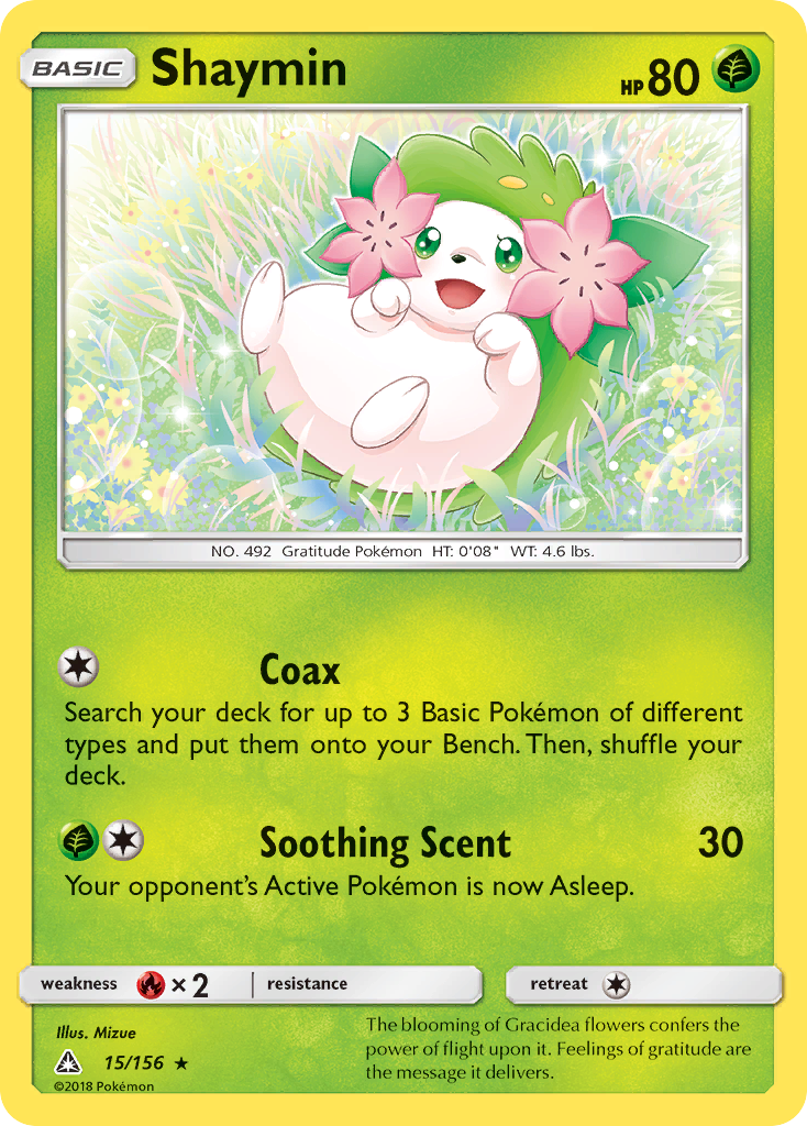 Shaymin (15/156) [Sun & Moon: Ultra Prism] - The Mythic Store | 24h Order Processing