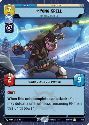 Pong Krell - It's Treason, Then (302) (Hyperspace) (302) [Legends of the Force] - The Mythic Store | 24h Order Processing