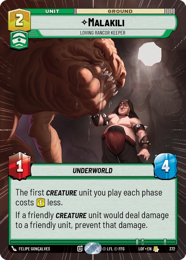 Malakili - Loving Rancor Keeper (372) (Hyperspace) (372) [Legends of the Force] - The Mythic Store | 24h Order Processing