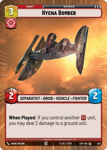 Hyena Bomber (422) (Hyperspace) (422) [Legends of the Force]