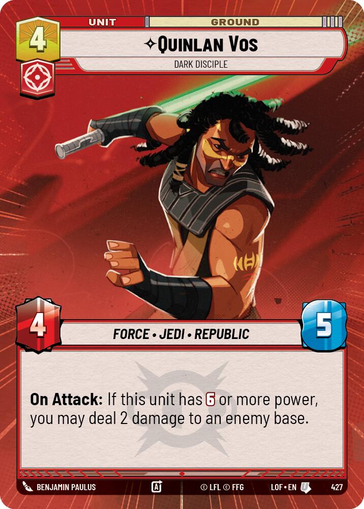 Quinlan Vos - Dark Disciple (427) (Hyperspace) (427) [Legends of the Force] - The Mythic Store | 24h Order Processing