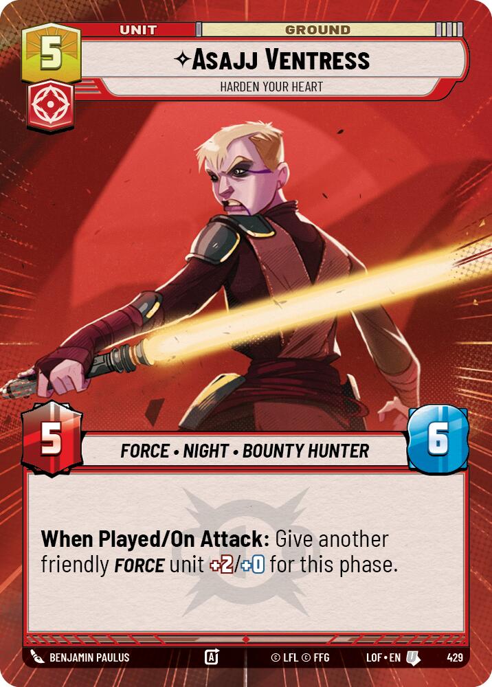 Asajj Ventress - Harden Your Heart (429) (Hyperspace) (429) [Legends of the Force] - The Mythic Store | 24h Order Processing