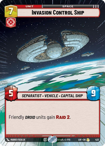 Invasion Control Ship (433) (Hyperspace) (433) [Legends of the Force] - The Mythic Store | 24h Order Processing