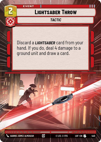 Lightsaber Throw (440) (Hyperspace) (440) [Legends of the Force] - The Mythic Store | 24h Order Processing