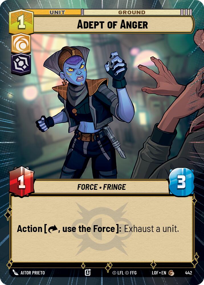 Adept of Anger (442) (Hyperspace) (442) [Legends of the Force] - The Mythic Store | 24h Order Processing