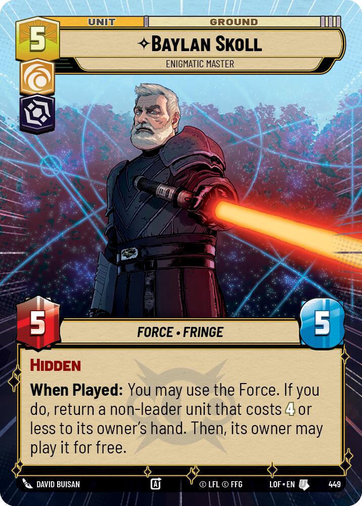 Baylan Skoll - Enigmatic Master (449) (Hyperspace) (449) [Legends of the Force] - The Mythic Store | 24h Order Processing
