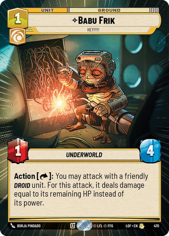 Babu Frik - Heyyy! (470) (Hyperspace) (470) [Legends of the Force] - The Mythic Store | 24h Order Processing