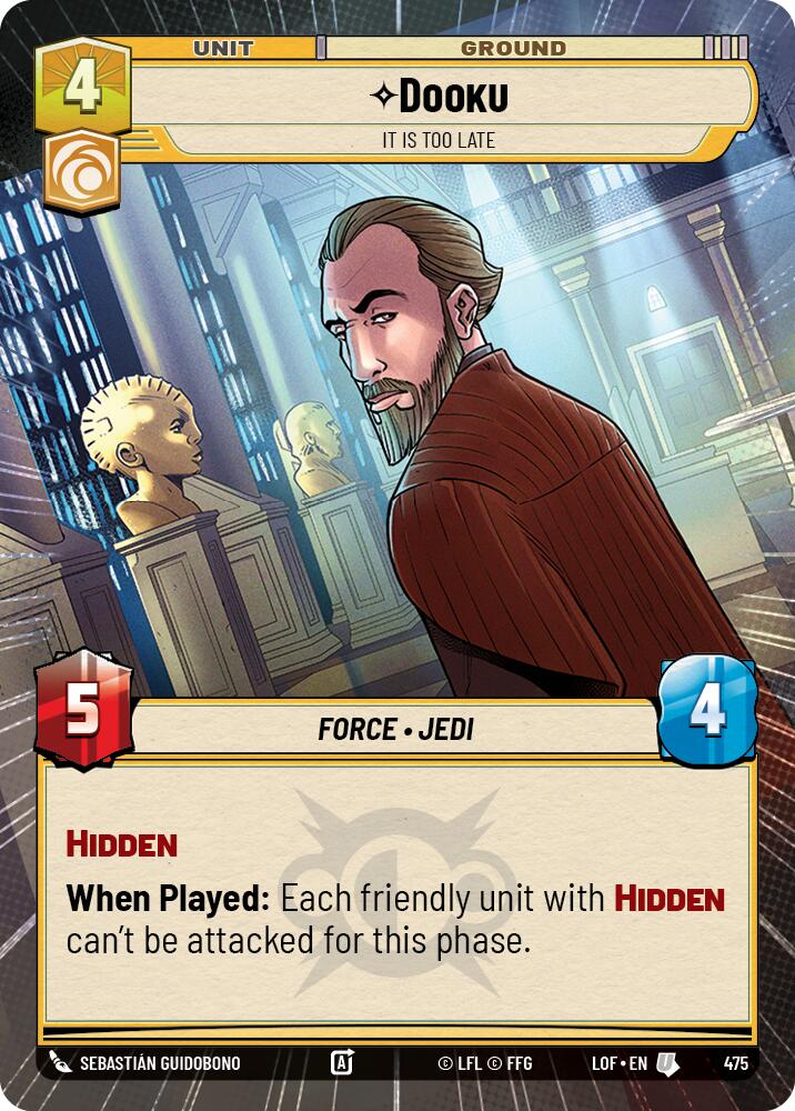 Dooku - It Is Too Late (475) (Hyperspace) (475) [Legends of the Force] - The Mythic Store | 24h Order Processing