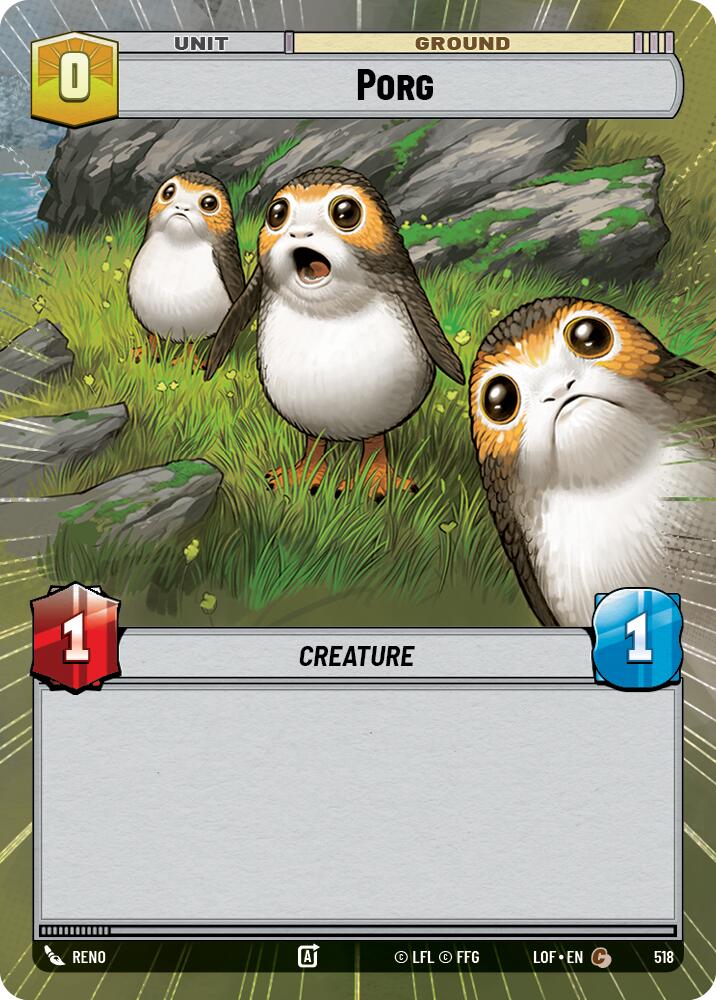 Porg (518) (Hyperspace) (518) [Legends of the Force] - The Mythic Store | 24h Order Processing
