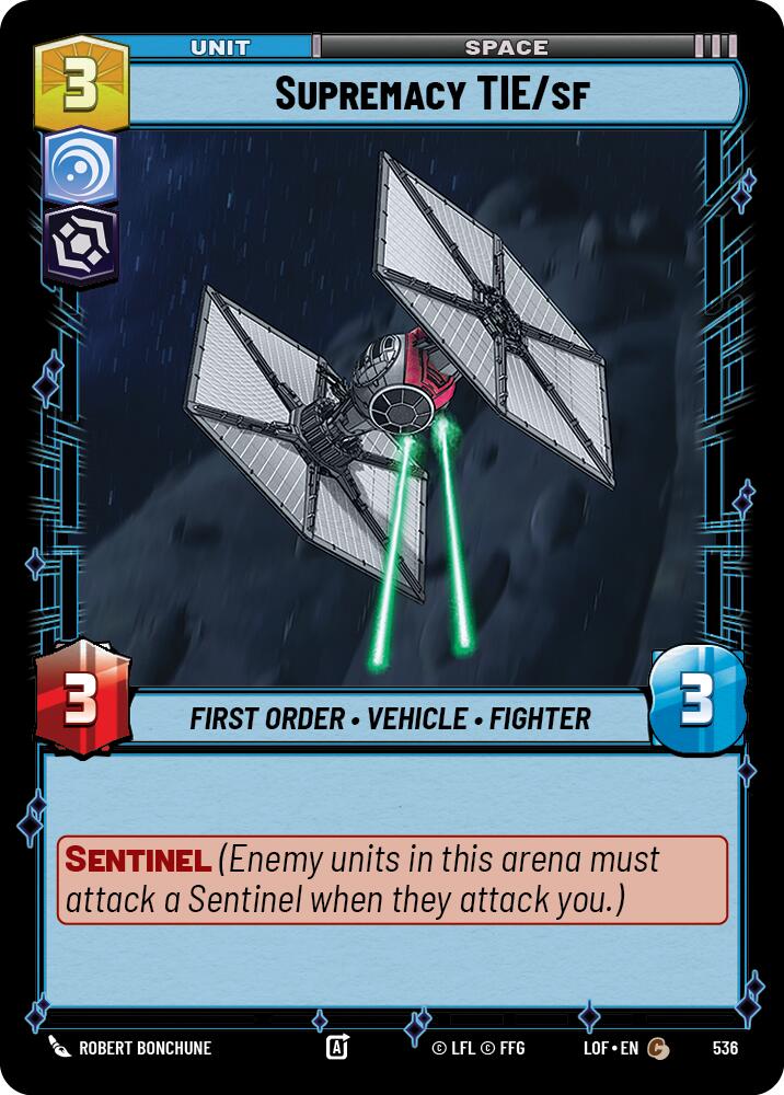 Supremacy TIE/sf (536) (Foil) (536) [Legends of the Force] - The Mythic Store | 24h Order Processing
