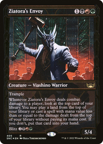 Ziatora's Envoy (Showcase Golden Age Gilded Foil) [Streets of New Capenna] - The Mythic Store | 24h Order Processing